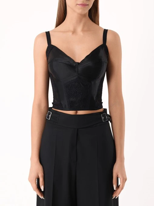 Топ с кружевом DOLCE & GABBANA
