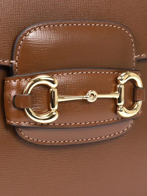 Сумка кожаная Horsebit 1955 GUCCI