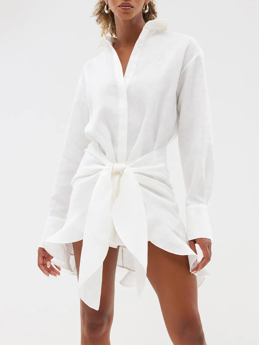 Платье-рубашка льняное Arum