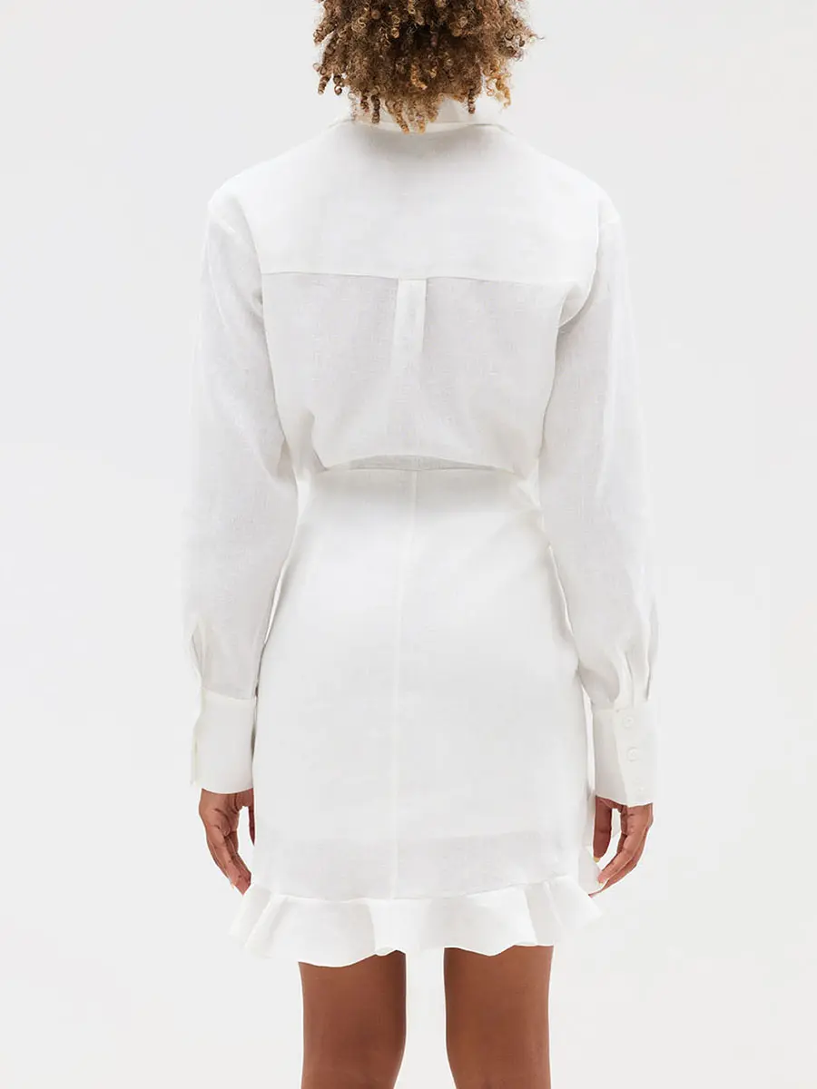 Платье-рубашка льняное Arum