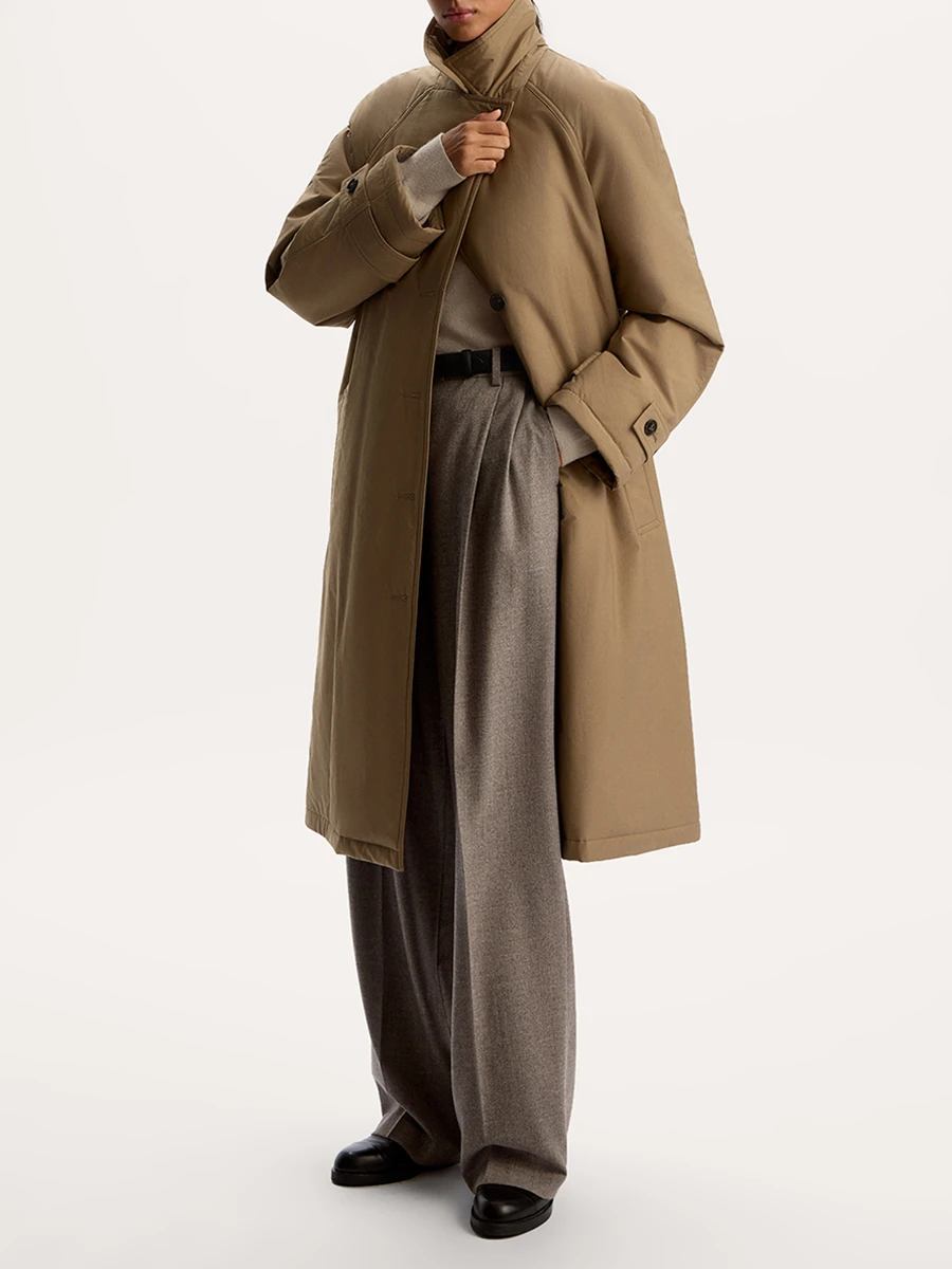 Плащ утепленный