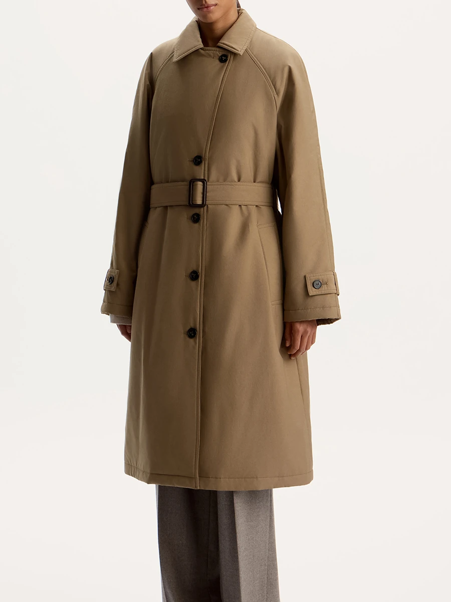 Плащ утепленный