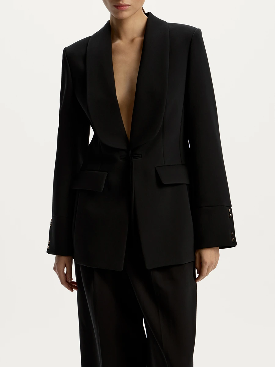 Жакет однотонный