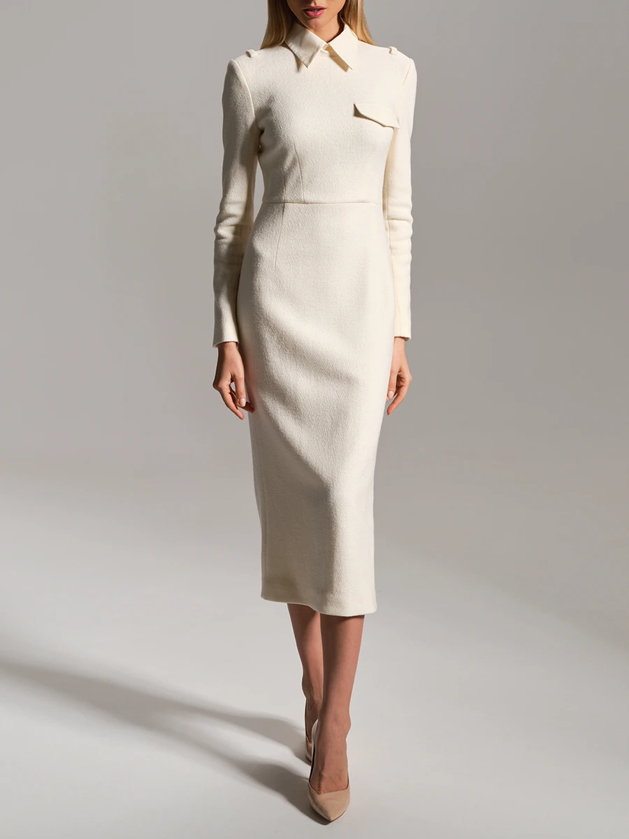 Платье шерстяное