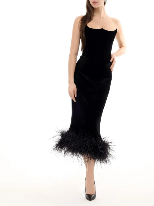 Юбка бархатная ALINE