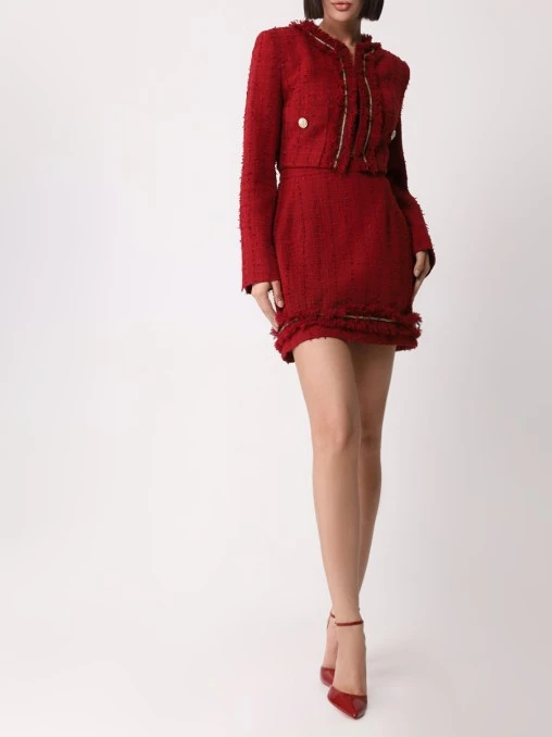 Юбка Demi твидовая WHITE LILY