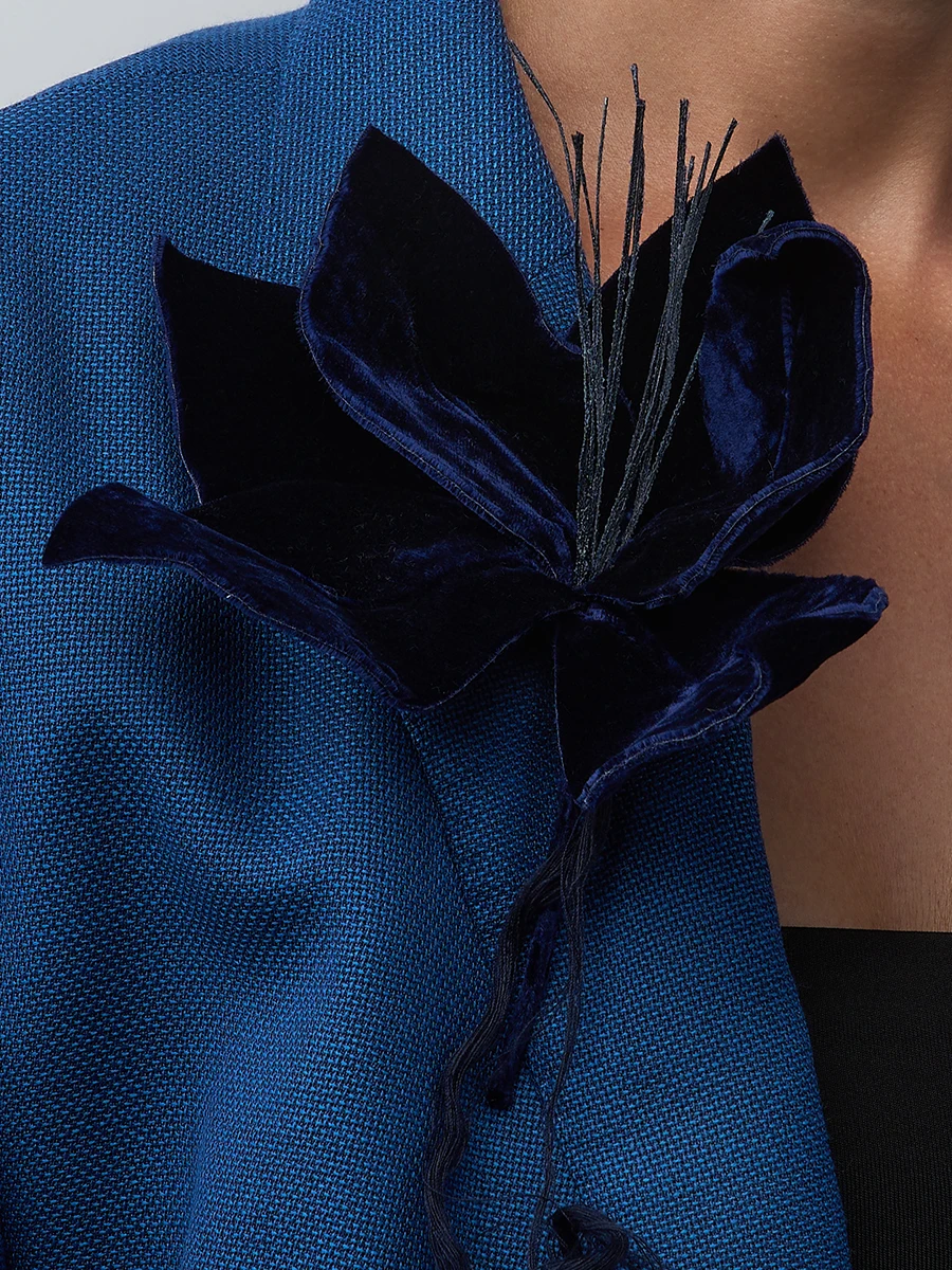 Брошь Лилия бархатная