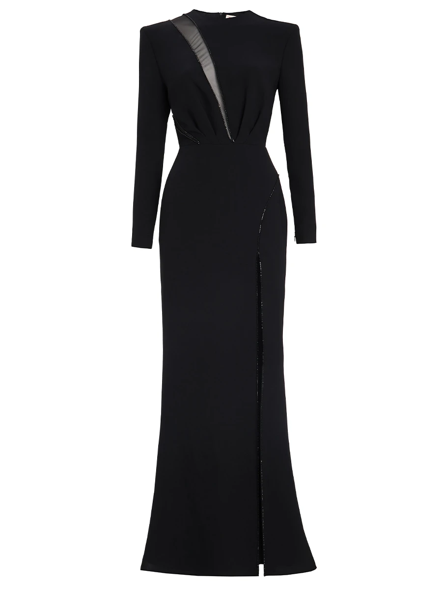 Платье однотонное