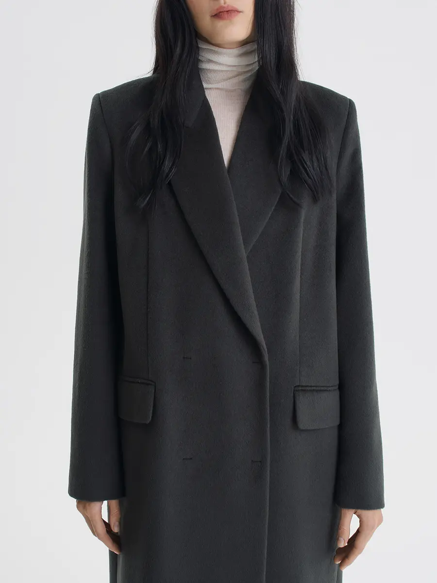 Пальто из шерсти и вискозы Bangkok