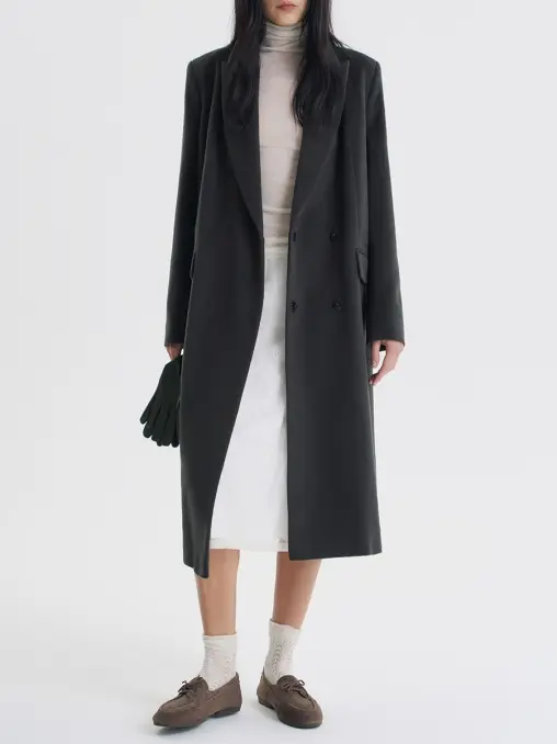 Пальто из шерсти и вискозы Bangkok FASHION REBELS