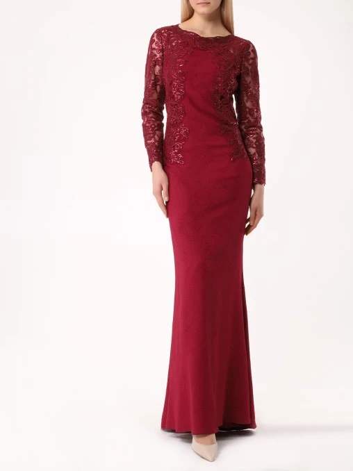 Платье комбинированное TADASHI SHOJI