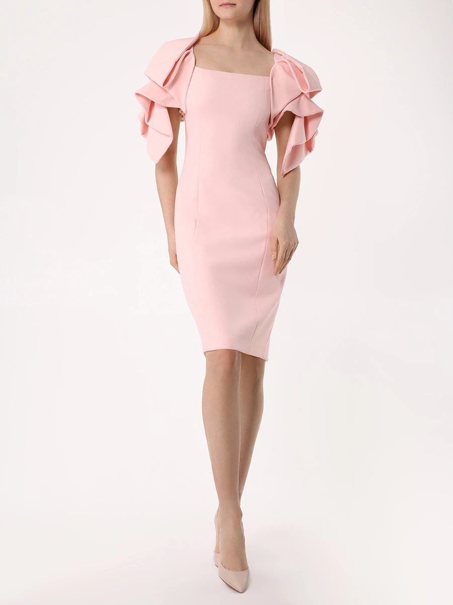 Платье однотонное