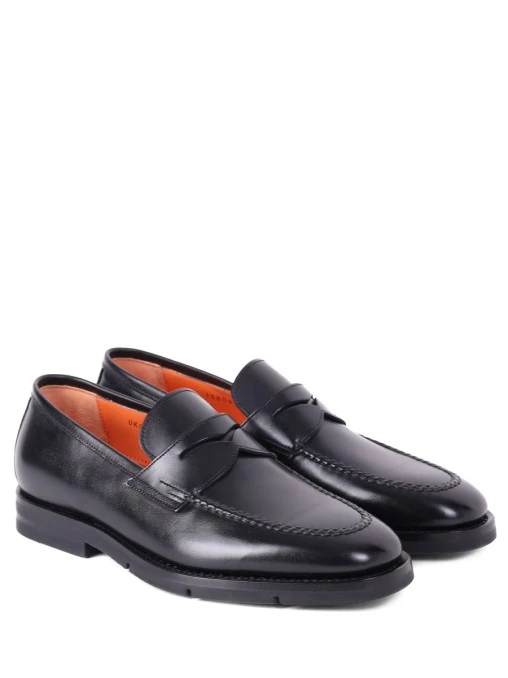 Лоферы кожаные SANTONI