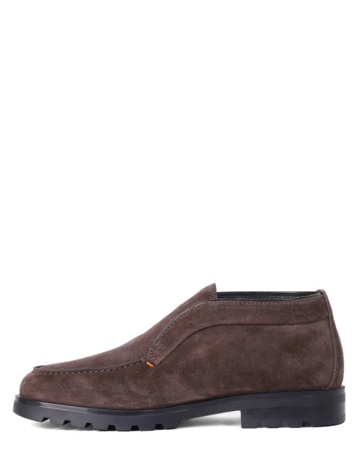 Лоферы замшевые на меху SANTONI