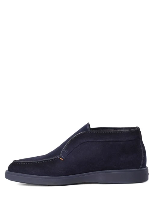 Лоферы замшевые на меху SANTONI