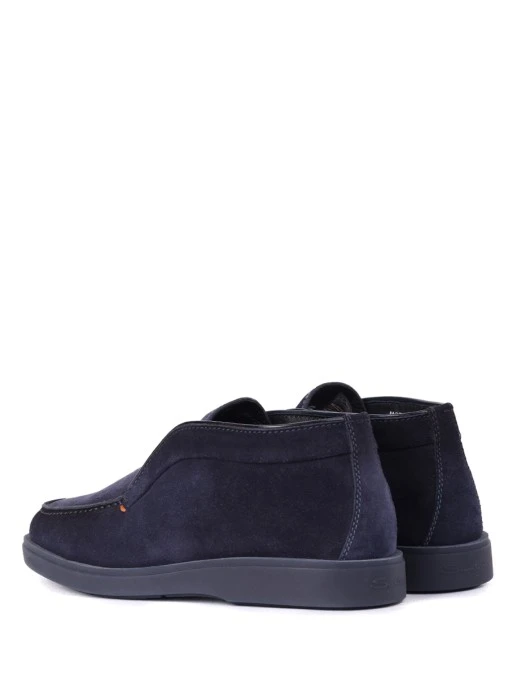 Лоферы замшевые на меху SANTONI
