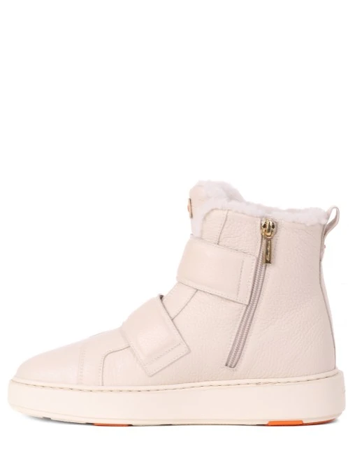 Ботинки кожаные на меху SANTONI