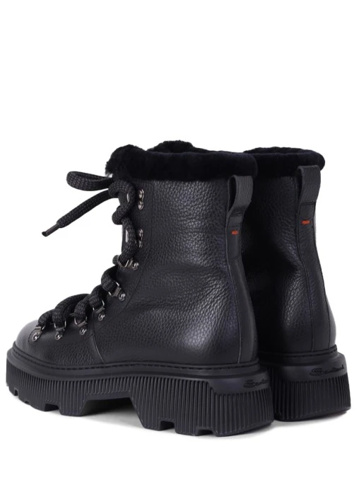 Ботинки кожаные на меху SANTONI