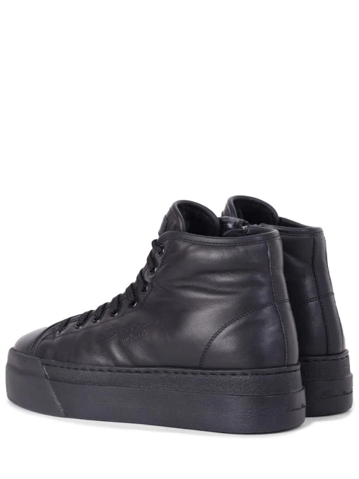 Кеды кожаные на меху SANTONI
