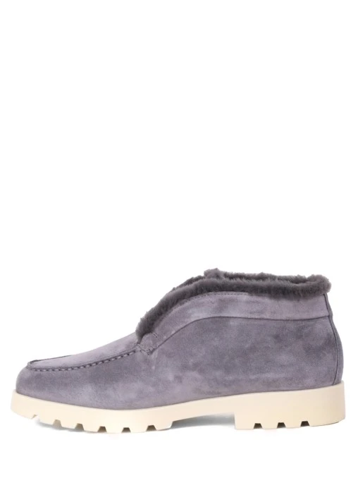Лоферы замшевые на меху SANTONI