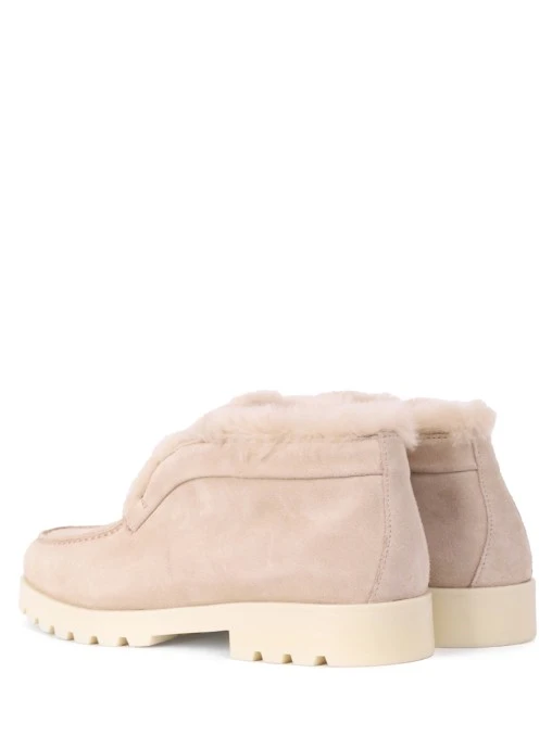 Лоферы замшевые на меху SANTONI