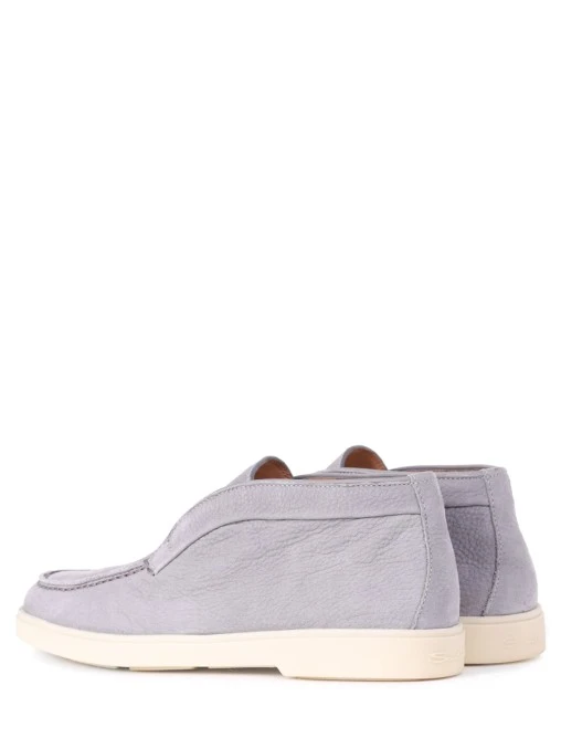 Лоферы из нубука SANTONI