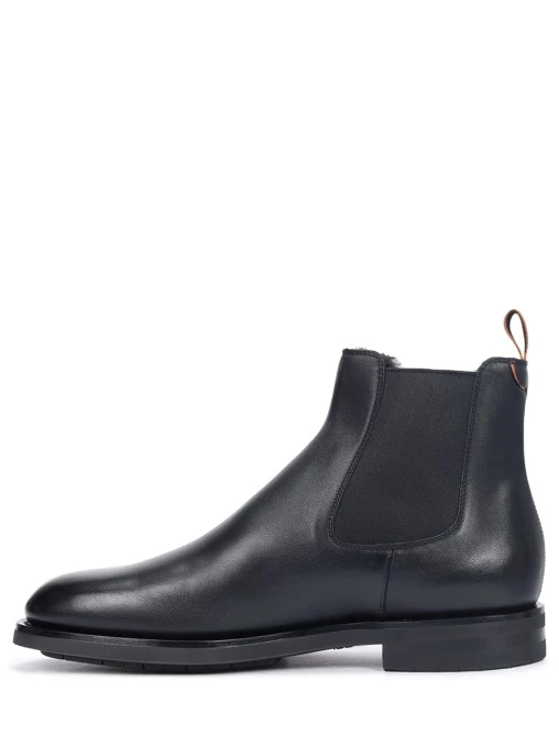 Челси кожаные на меху SANTONI