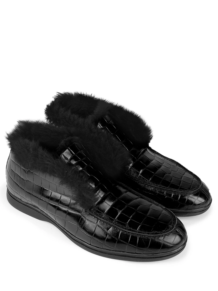 Ботинки кожаные на меху