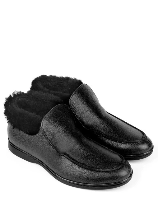 Ботинки кожаные на меху PONZA