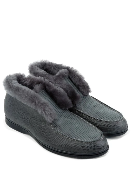 Ботинки замшевые на меху PONZA