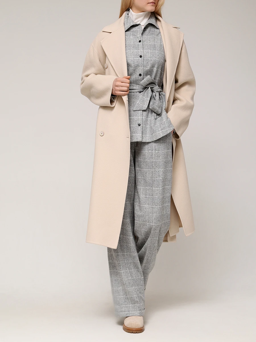 Рубашка из шелка и шерсти