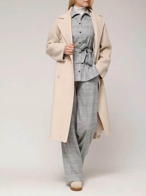 Рубашка из шелка и шерсти KITON