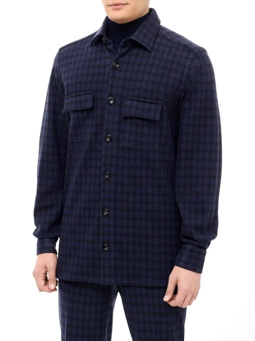 Рубашка шерстяная KITON