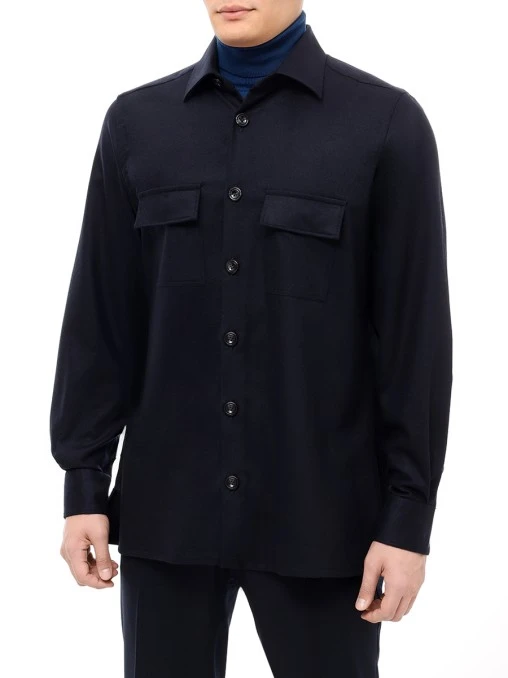 Рубашка шерстяная KITON