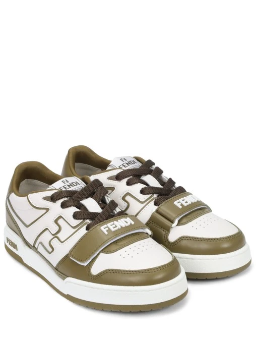 Кеды кожаные FENDI