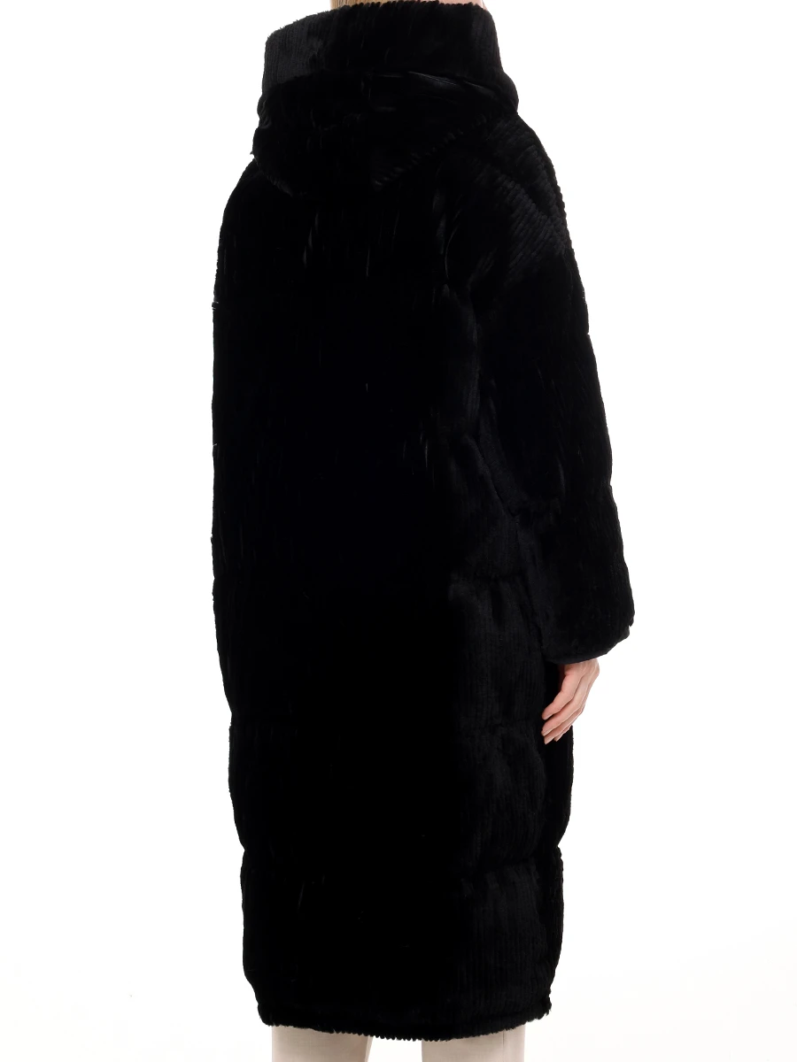 Пуховик двусторонний с мехом кролика