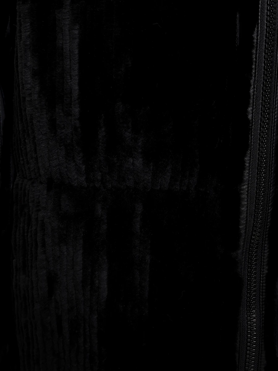 Пуховик двусторонний с мехом кролика