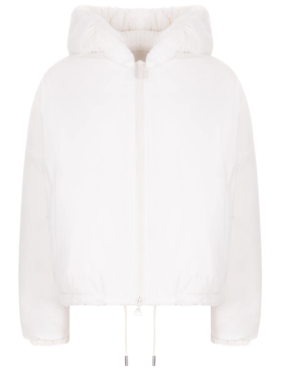 Пуховик двусторонний с мехом кролика