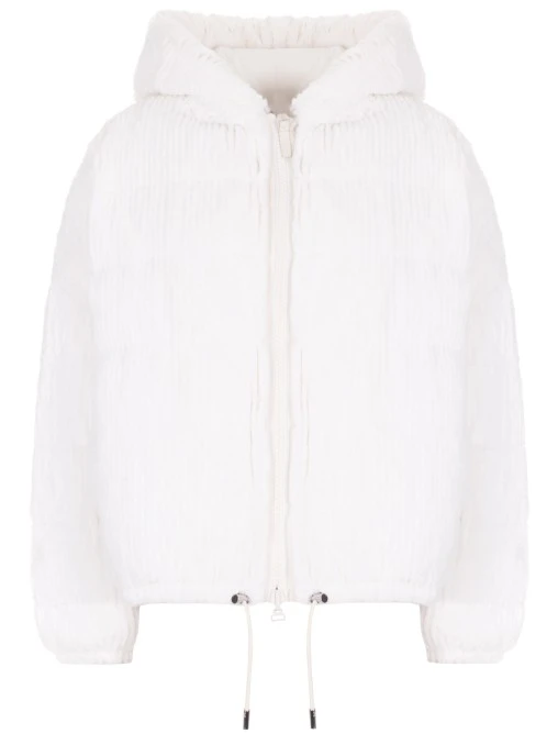 Пуховик двусторонний с мехом кролика YVES SALOMON