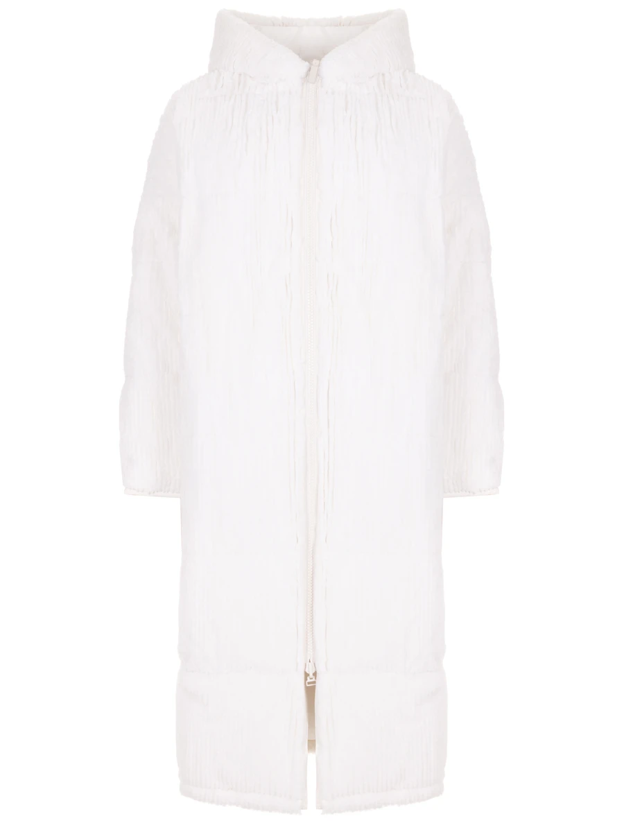 Пуховик двусторонний с мехом кролика