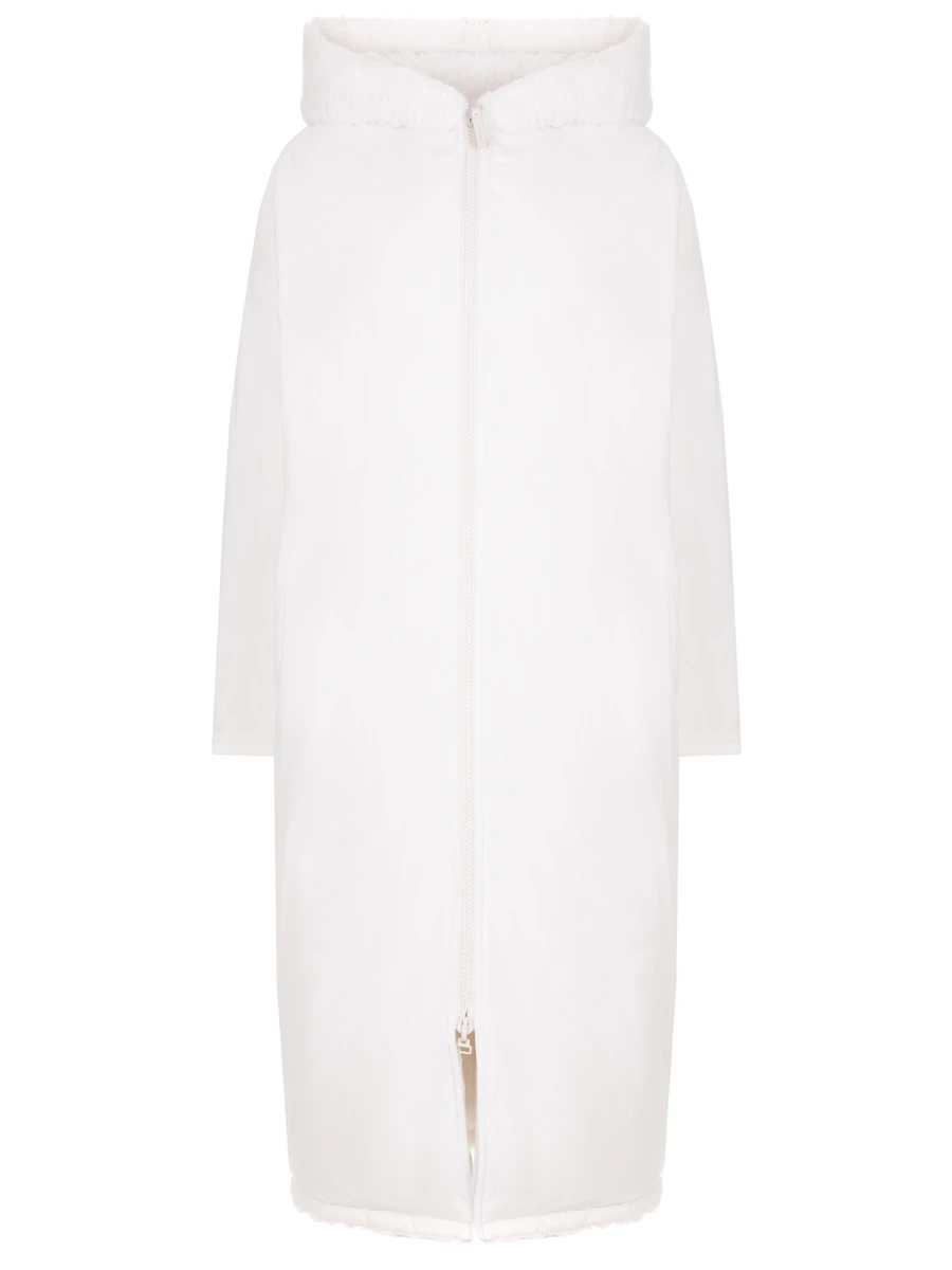 Пуховик двусторонний с мехом кролика