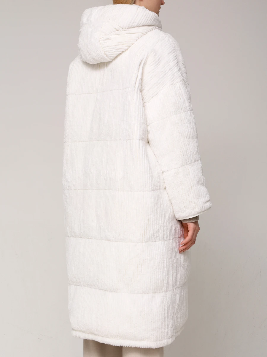 Пуховик двусторонний с мехом кролика