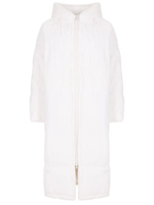 Пуховик двусторонний с мехом кролика YVES SALOMON