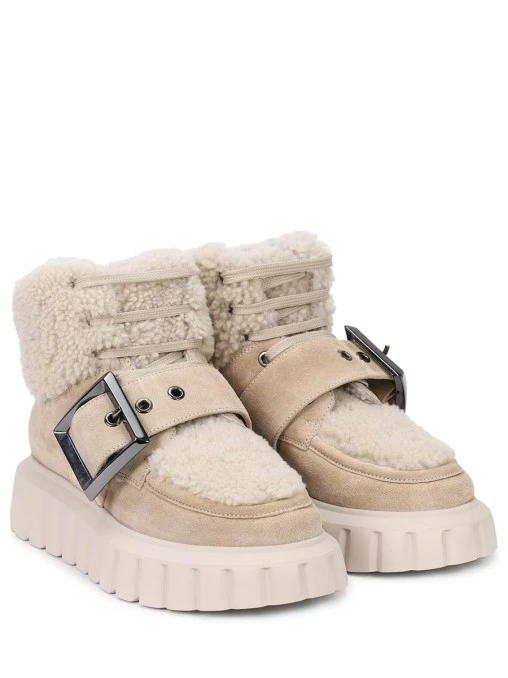 Ботинки замшевые на меху VOILE BLANCHE