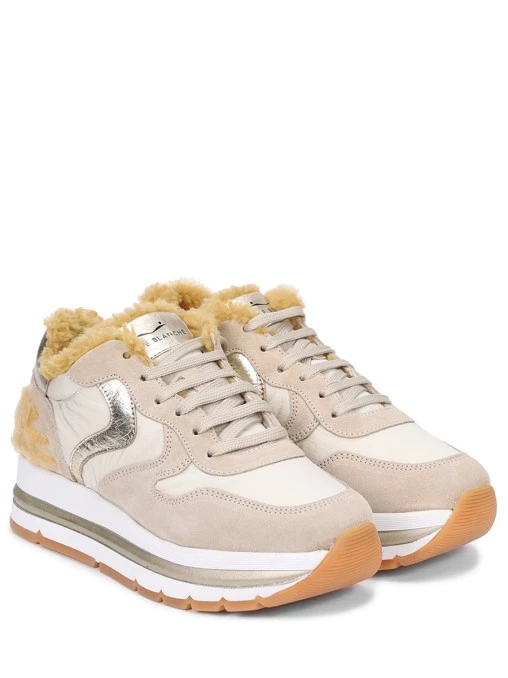 Кроссовки комбинированные на меху VOILE BLANCHE