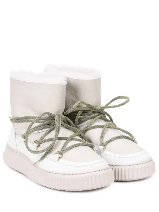 Ботинки комбинированные на меху VOILE BLANCHE
