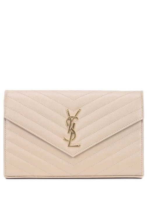 Сумка кожаная Monogram Envelope SAINT LAURENT