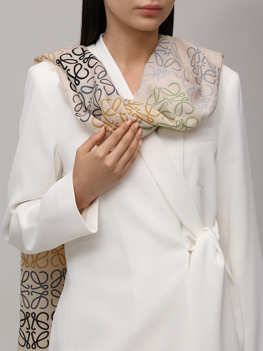 Шарф льняной