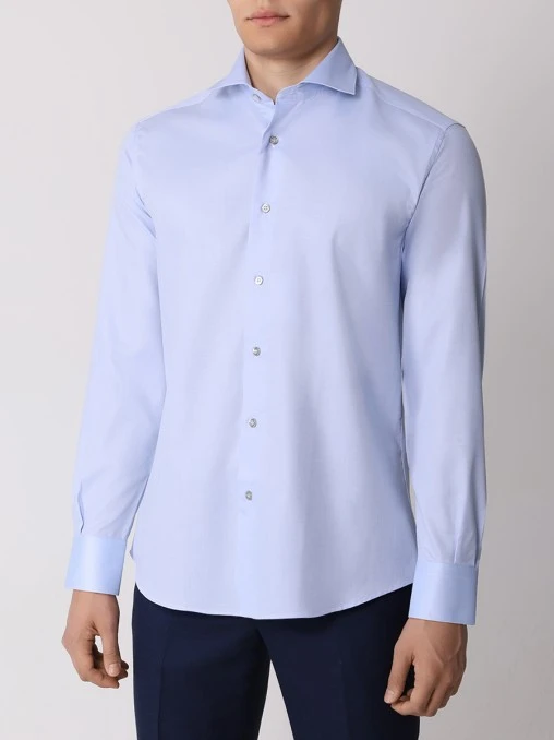 Рубашка Slim Fit хлопковая JOHNNY MANGLANI