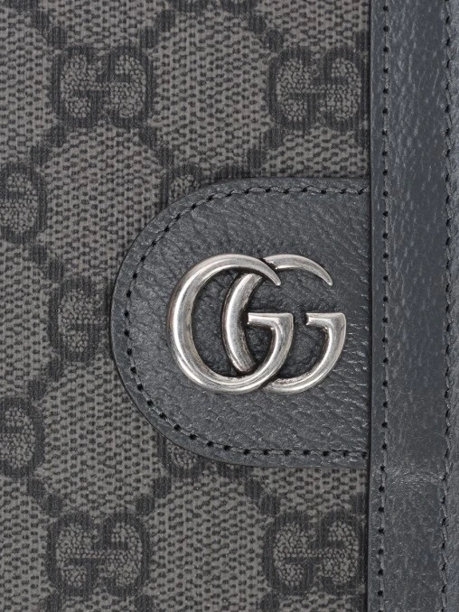 Кошелек из кожи и текстиля GUCCI